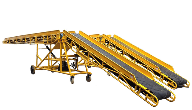 Truck loading outlet conveyor